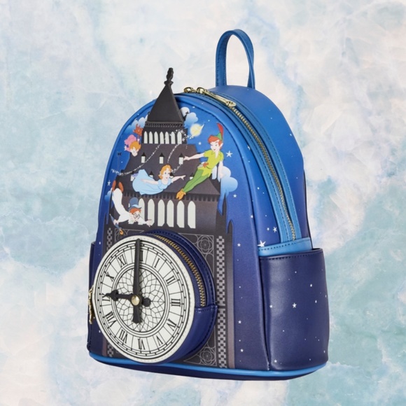 Loungefly Disney Peter Pan Clock Mini Backpack and Wallet - Picture 5 of 10
